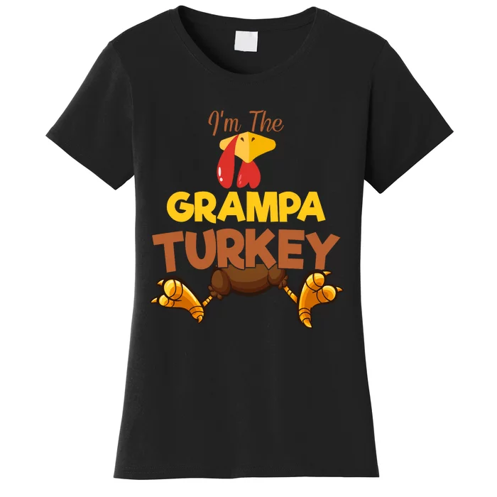 Grampa Turkey Matching Family Group Thanksgiving Gifts Women's T-Shirt