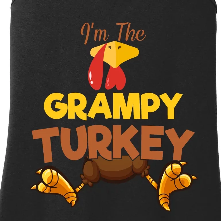 Grampy Turkey Matching Family Group Thanksgiving Gifts Ladies Essential Tank