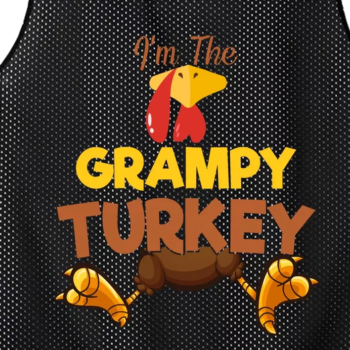 Grampy Turkey Matching Family Group Thanksgiving Gifts Mesh Reversible Basketball Jersey Tank