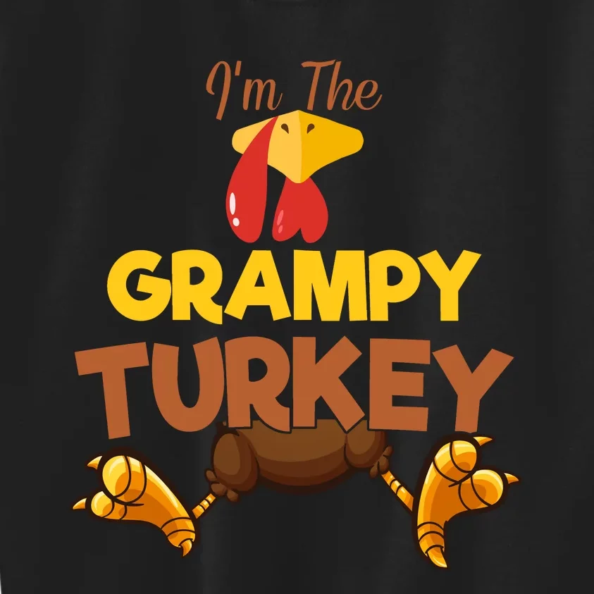 Grampy Turkey Matching Family Group Thanksgiving Gifts Kids Sweatshirt