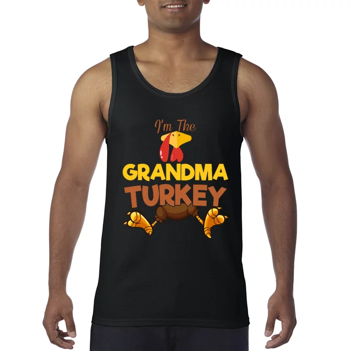 Grandma Turkey Matching Family Group Thanksgiving Gifts Tank Top