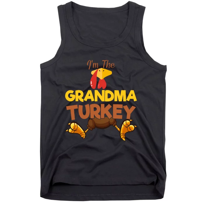 Grandma Turkey Matching Family Group Thanksgiving Gifts Tank Top