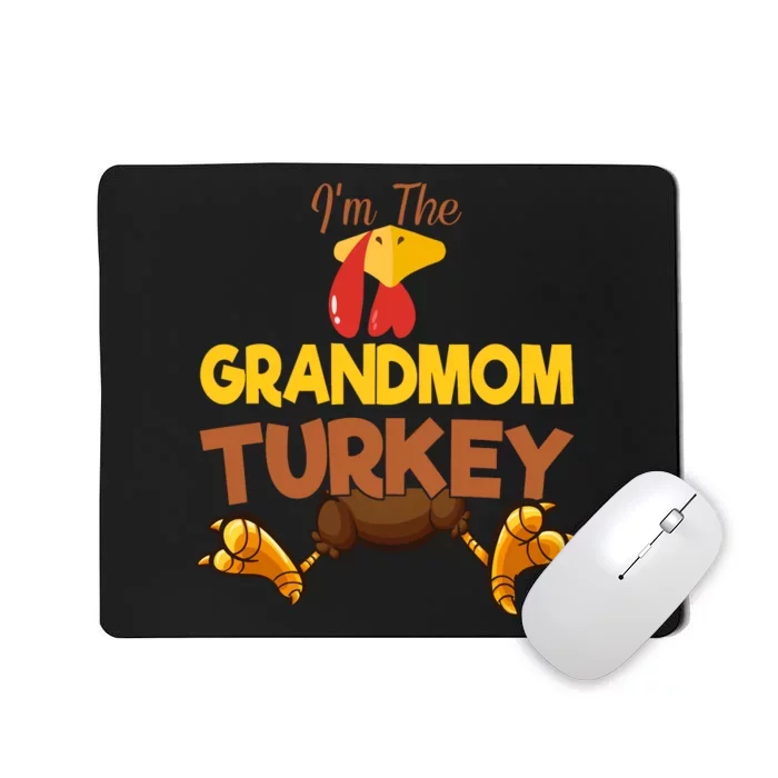 Grandmom Turkey Matching Family Group Thanksgiving Gifts Mousepad