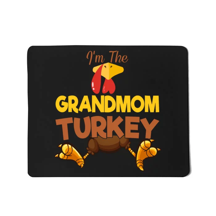 Grandmom Turkey Matching Family Group Thanksgiving Gifts Mousepad