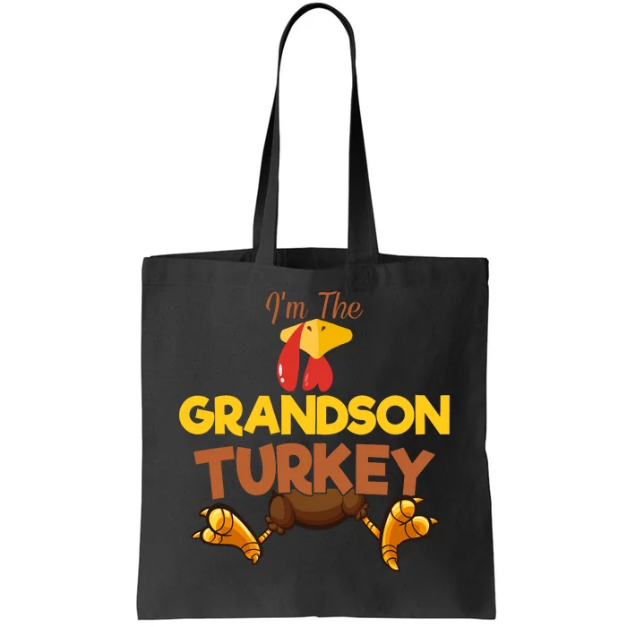 Grandson Turkey Matching Family Group Thanksgiving Gifts Tote Bag