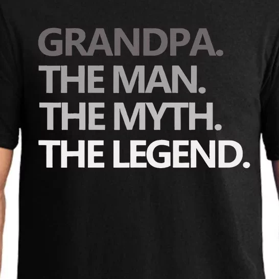 GRANDPA THE MAN THE MYTH THE LEGEND Men Gift Fathers Day Pajama Set