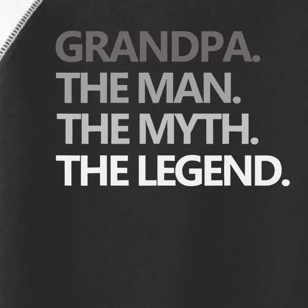 GRANDPA THE MAN THE MYTH THE LEGEND Men Gift Fathers Day Toddler Fine Jersey T-Shirt