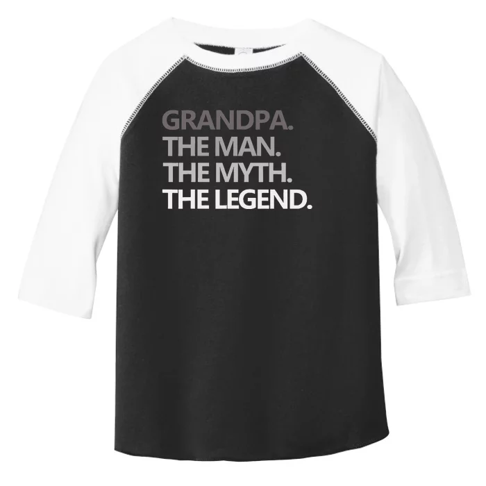 GRANDPA THE MAN THE MYTH THE LEGEND Men Gift Fathers Day Toddler Fine Jersey T-Shirt