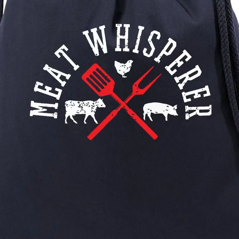 Grilling T Meat Whisperer Funny BBQ Chef Gift Drawstring Bag