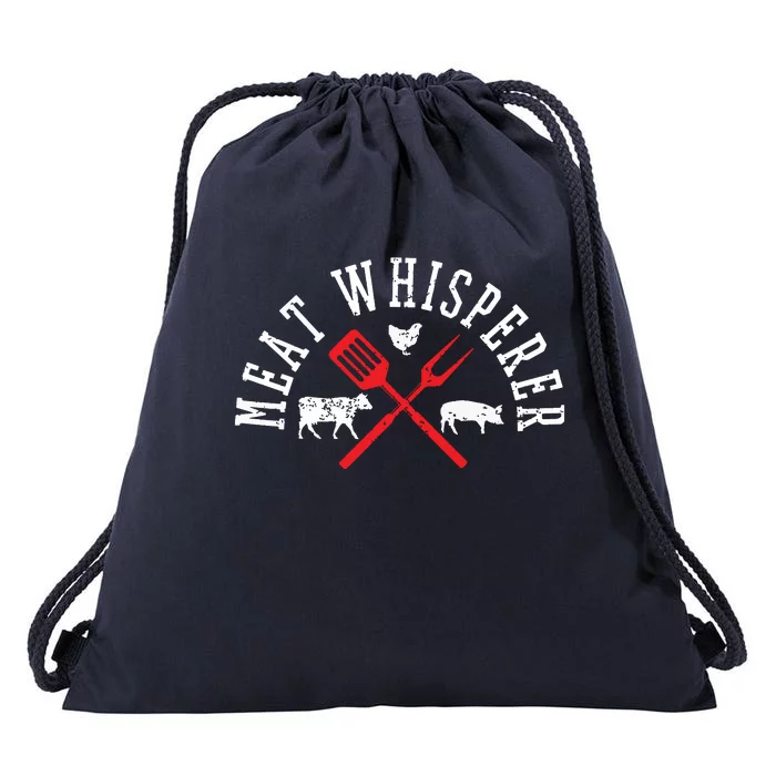 Grilling T Meat Whisperer Funny BBQ Chef Gift Drawstring Bag