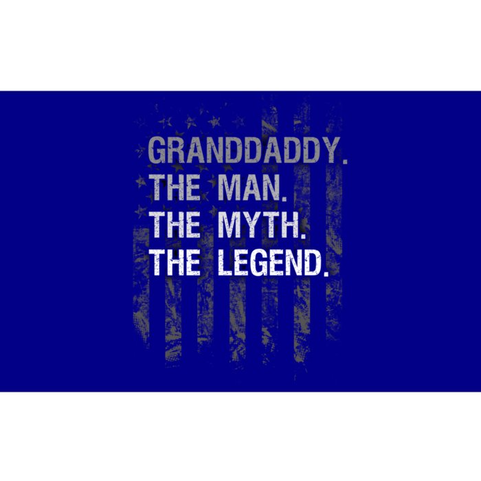 Granddaddy The Myth Legend Funny Gift American Flag Gift Bumper Sticker