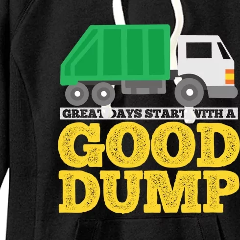 Garbage Truck Meaningful Gift Women's Fleece Hoodie