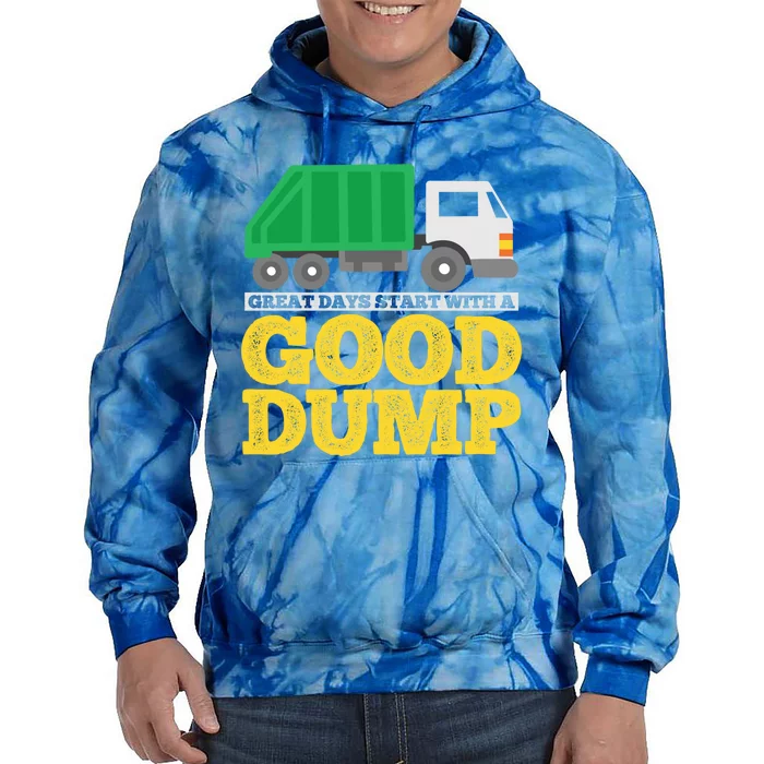 Garbage Truck Meaningful Gift Tie Dye Hoodie