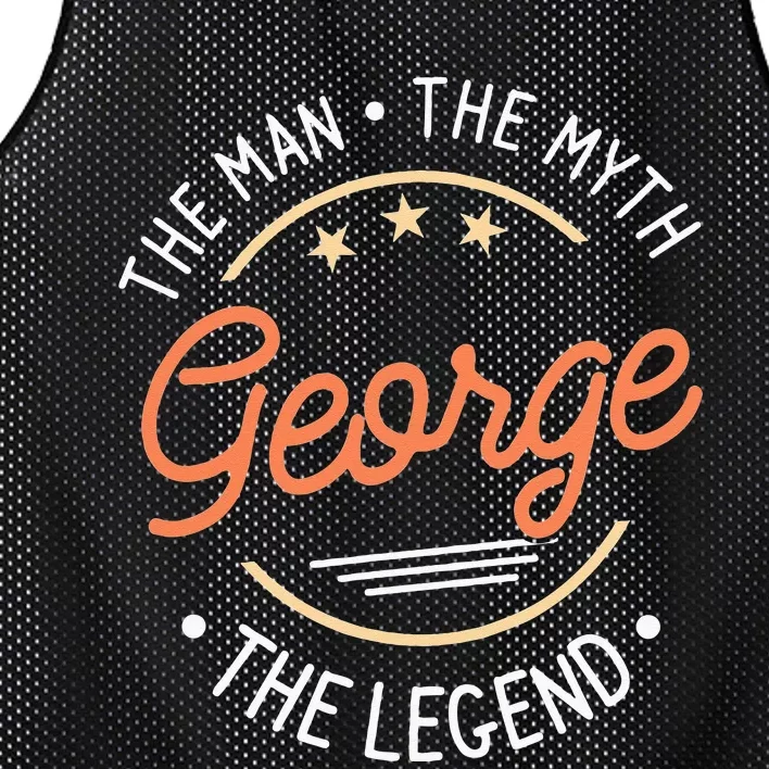 George The Man The Myth The Legend Mesh Reversible Basketball Jersey Tank