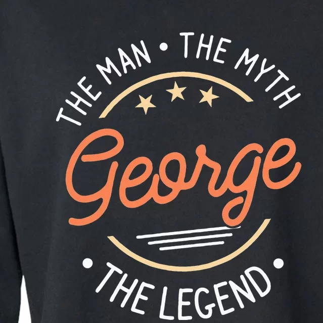 George The Man The Myth The Legend Cropped Pullover Crew