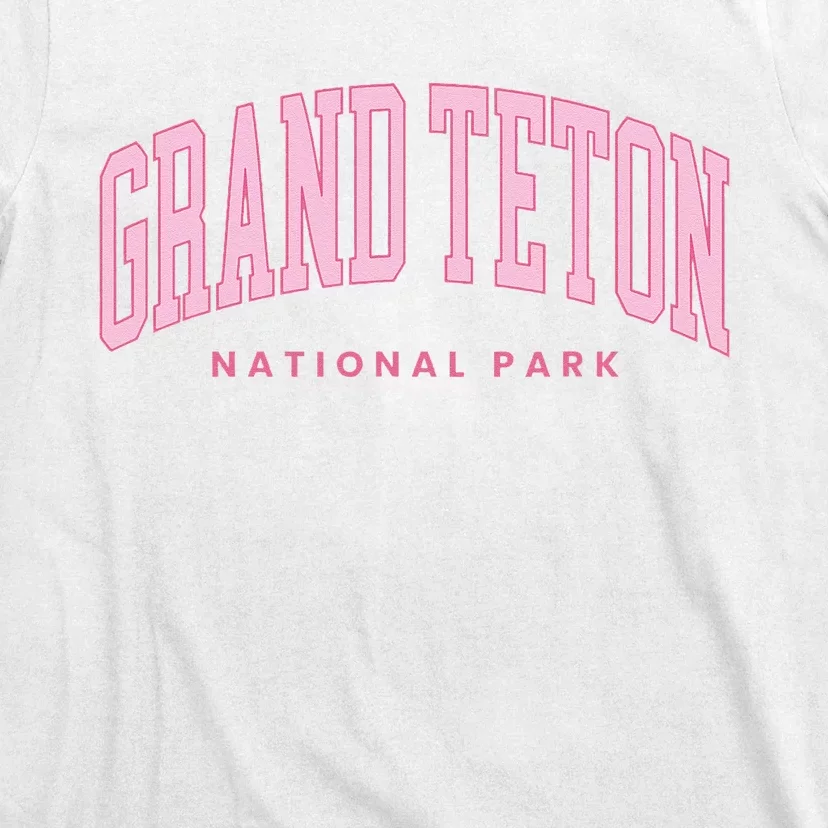 Grand Teton National Park Wyoming Preppy Throwback T-Shirt