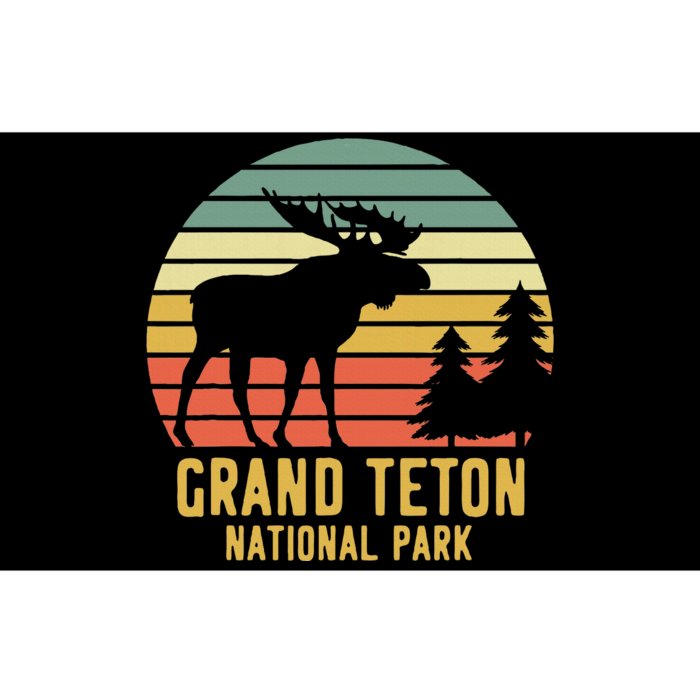 Grand Teton National Park Moose Vacation Travel Bumper Sticker