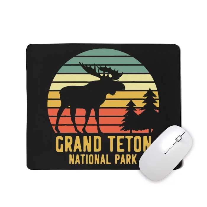 Grand Teton National Park Moose Vacation Travel Mousepad