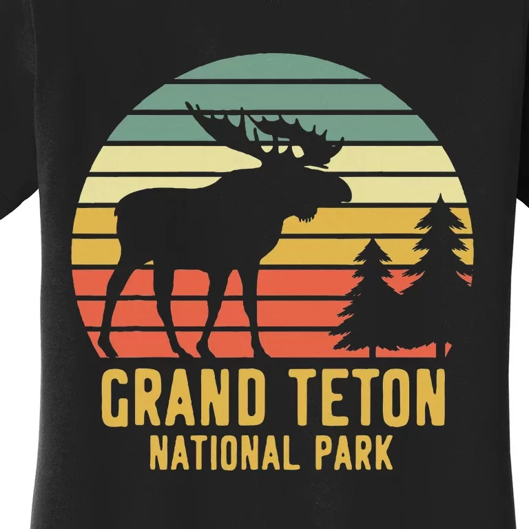 Grand Teton National Park Moose Vacation Travel Women's T-Shirt