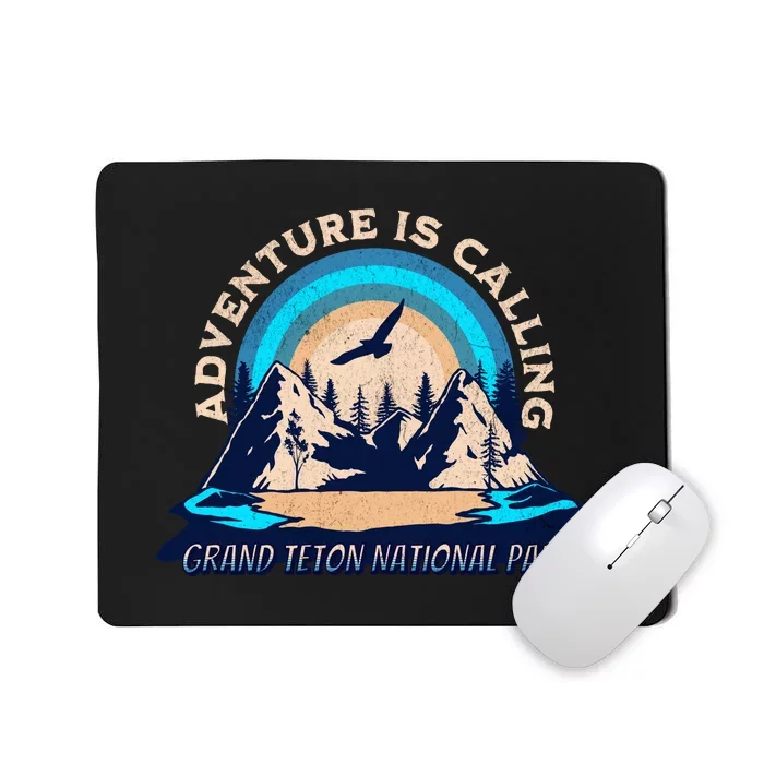 Grand Teton National Park Camping Hiking Family Vacation Mousepad