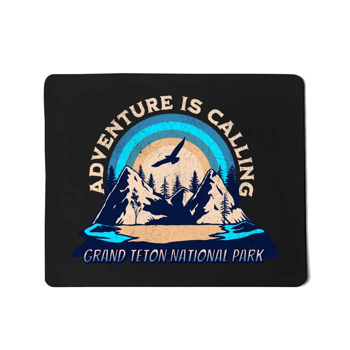 Grand Teton National Park Camping Hiking Family Vacation Mousepad