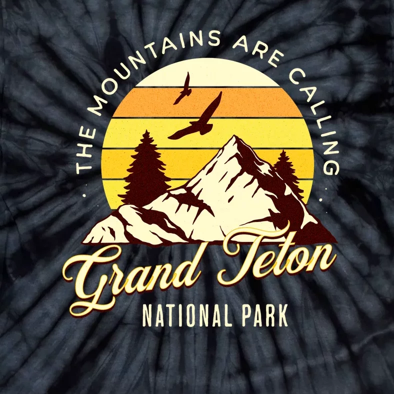 Grand Teton National Park Camping Hiking Family Vacation Tie-Dye T-Shirt