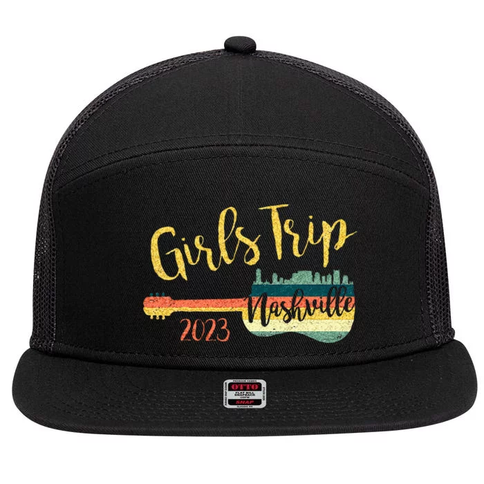 Girls Trip Nashville 23 Guitar Guitarist Weekend Party 7 Panel Mesh Trucker Snapback Hat