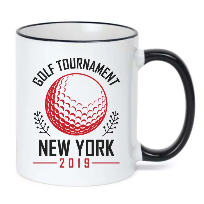 Golf Tournament New York Black Color Changing Mug