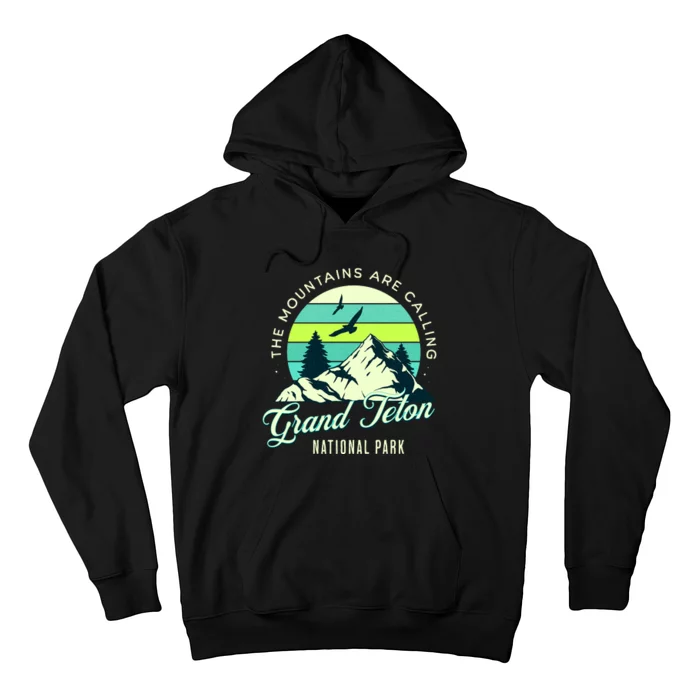 Grand Teton National Park Camping Hiking Family Vacation Hoodie