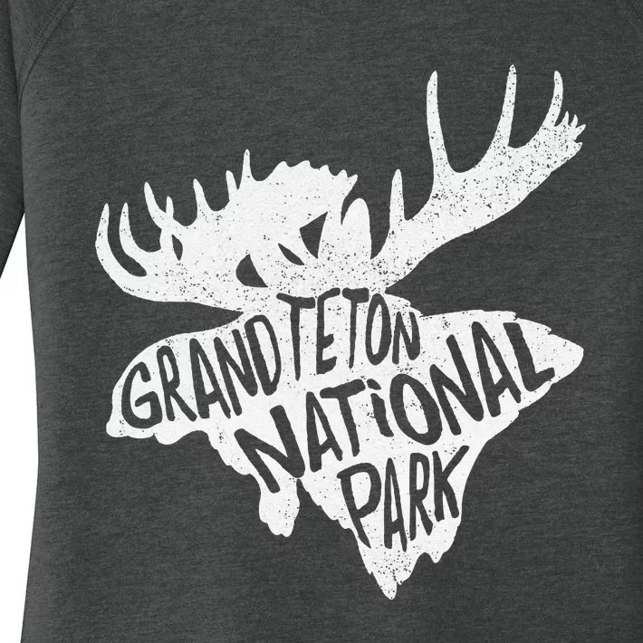 Grand Teton National Park Moose Women's Perfect Tri Tunic Long Sleeve Shirt