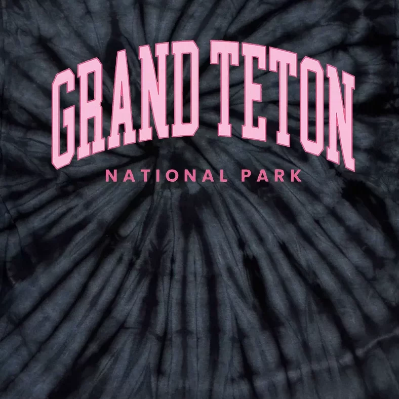 Grand Teton National Park Wyoming Preppy Throwback Tie-Dye T-Shirt