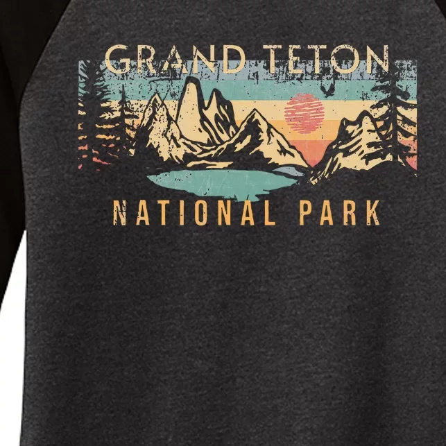 Grand Teton National Park Women's Tri-Blend 3/4-Sleeve Raglan Shirt