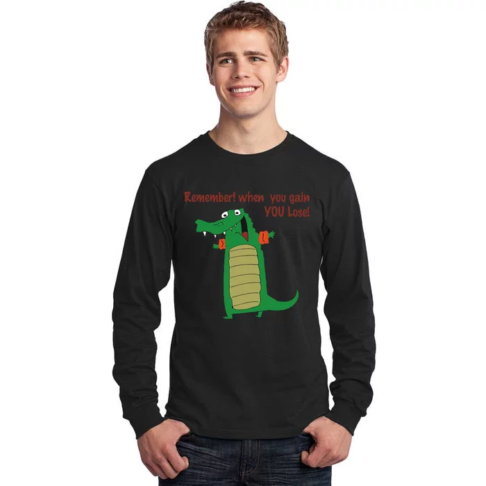 Gary The No Gain Gator Tall Long Sleeve T-Shirt