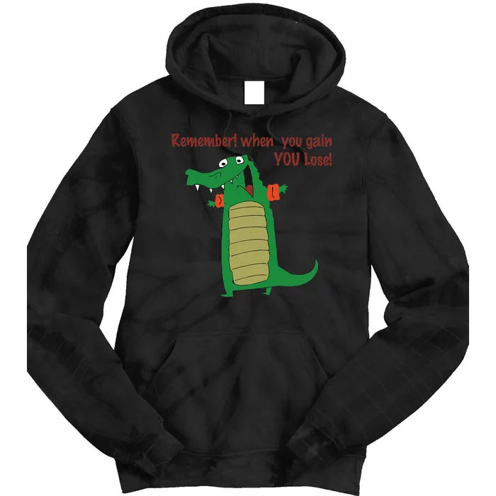 Gary The No Gain Gator Tie Dye Hoodie