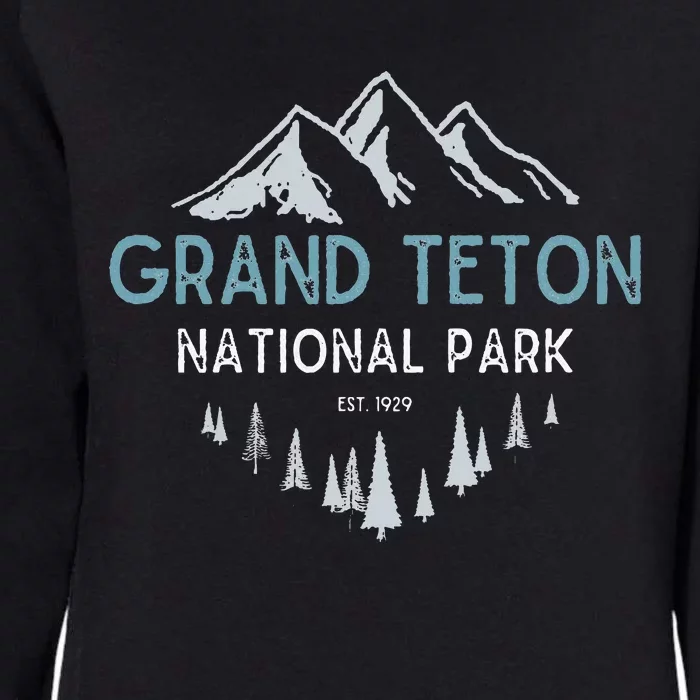 Grand Teton National Park Est 1929 National Park Womens California Wash Sweatshirt