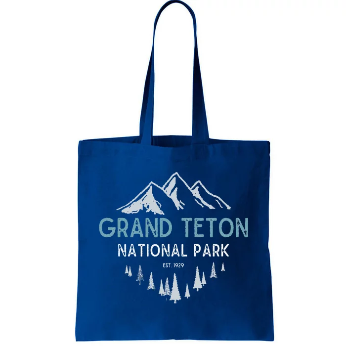 Grand Teton National Park Est 1929 National Park Tote Bag