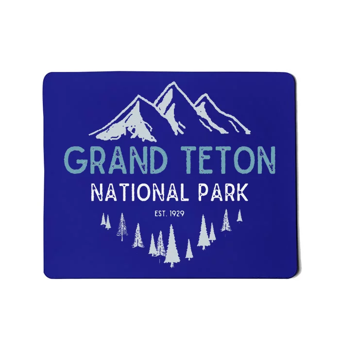 Grand Teton National Park Est 1929 National Park Mousepad