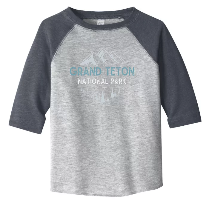 Grand Teton National Park Est 1929 National Park Toddler Fine Jersey T-Shirt