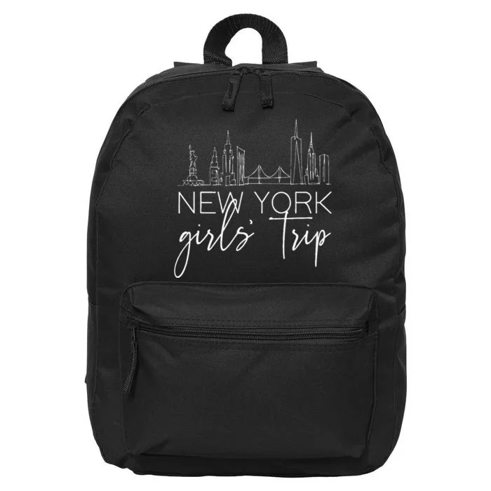 Girls Trip New York City Girlfriend Sisters Weekend Vacation 16 in Basic Backpack