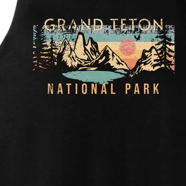 Grand Teton National Park Ladies Tri-Blend Wicking Tank