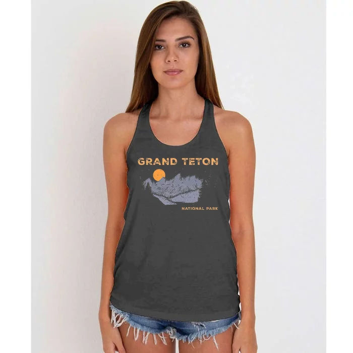 Grand Teton National Park Wyoming Women's Knotted Racerback Tank