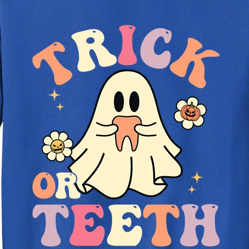 Groovy Trick Or Teeth Funny Dental Halloween Dentist Costume Gift Sweatshirt