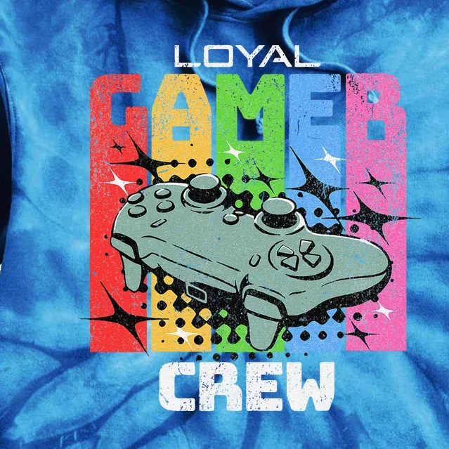 Gaming Team Online Tournaments Lan Party Crew Gamer Tie Dye Hoodie