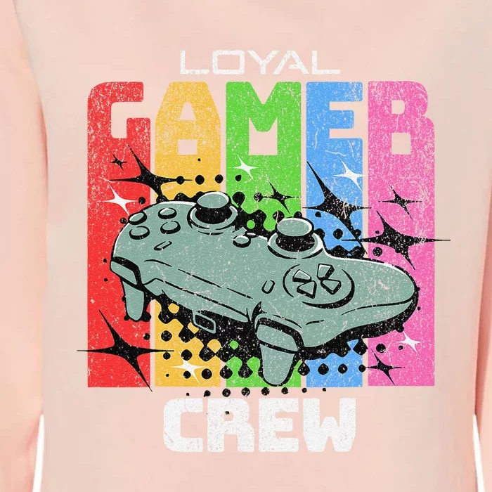 Gaming Team Online Tournaments Lan Party Crew Gamer Womens California Wash Sweatshirt