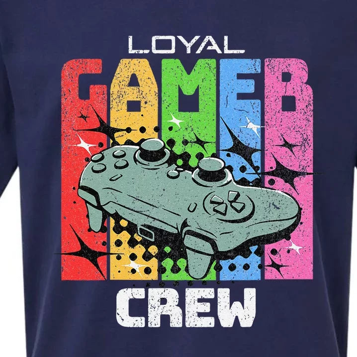 Gaming Team Online Tournaments Lan Party Crew Gamer Sueded Cloud Jersey T-Shirt