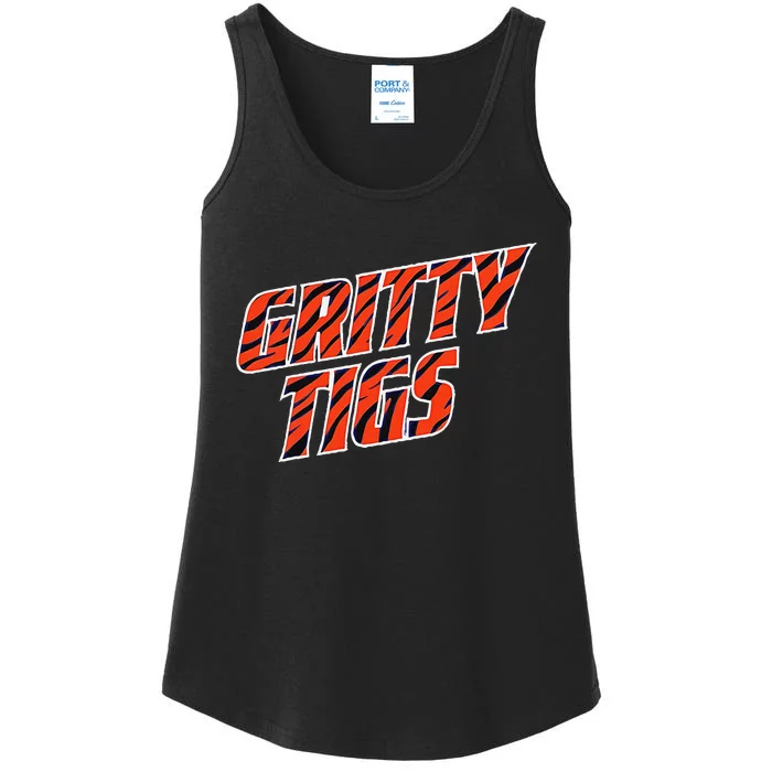 Gritty Tigs October Ready Baseball Fans 2024 Ladies Essential Tank