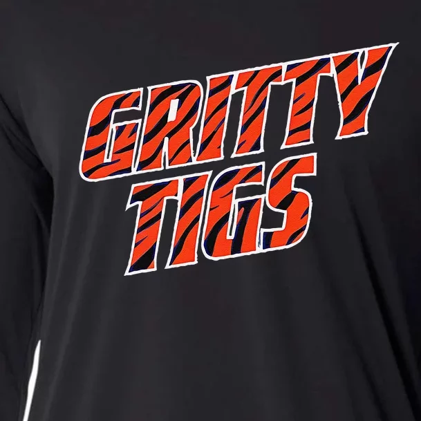 Gritty Tigs October Ready Baseball Fans 2024 Cooling Performance Long Sleeve Crew