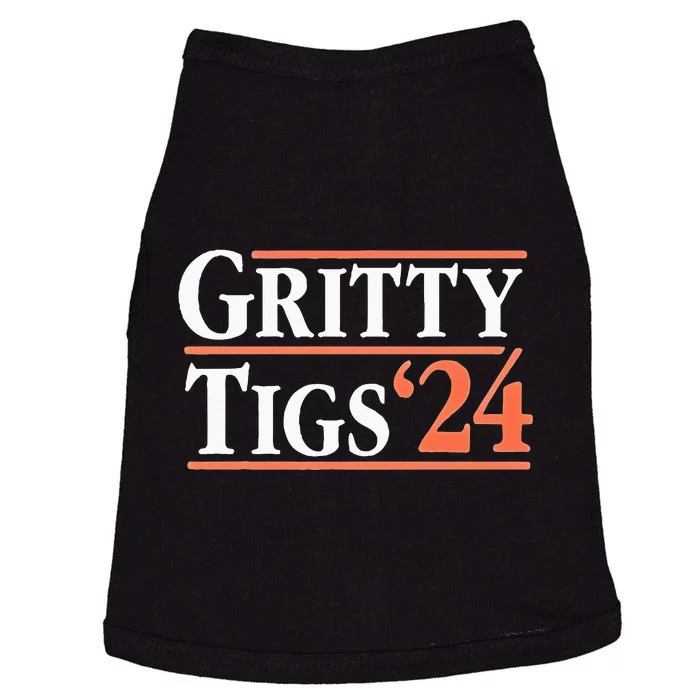 Gritty Tigs October Ready 2024 Playoff Baseball Season Doggie Tank