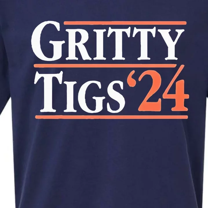 Gritty Tigs October Ready 2024 Playoff Baseball Season Sueded Cloud Jersey T-Shirt