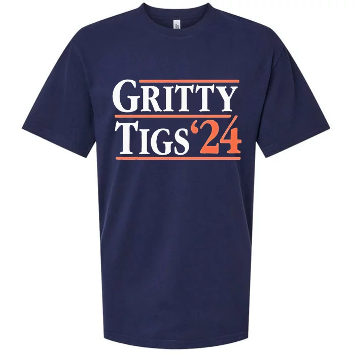 Gritty Tigs October Ready 2024 Playoff Baseball Season Sueded Cloud Jersey T-Shirt